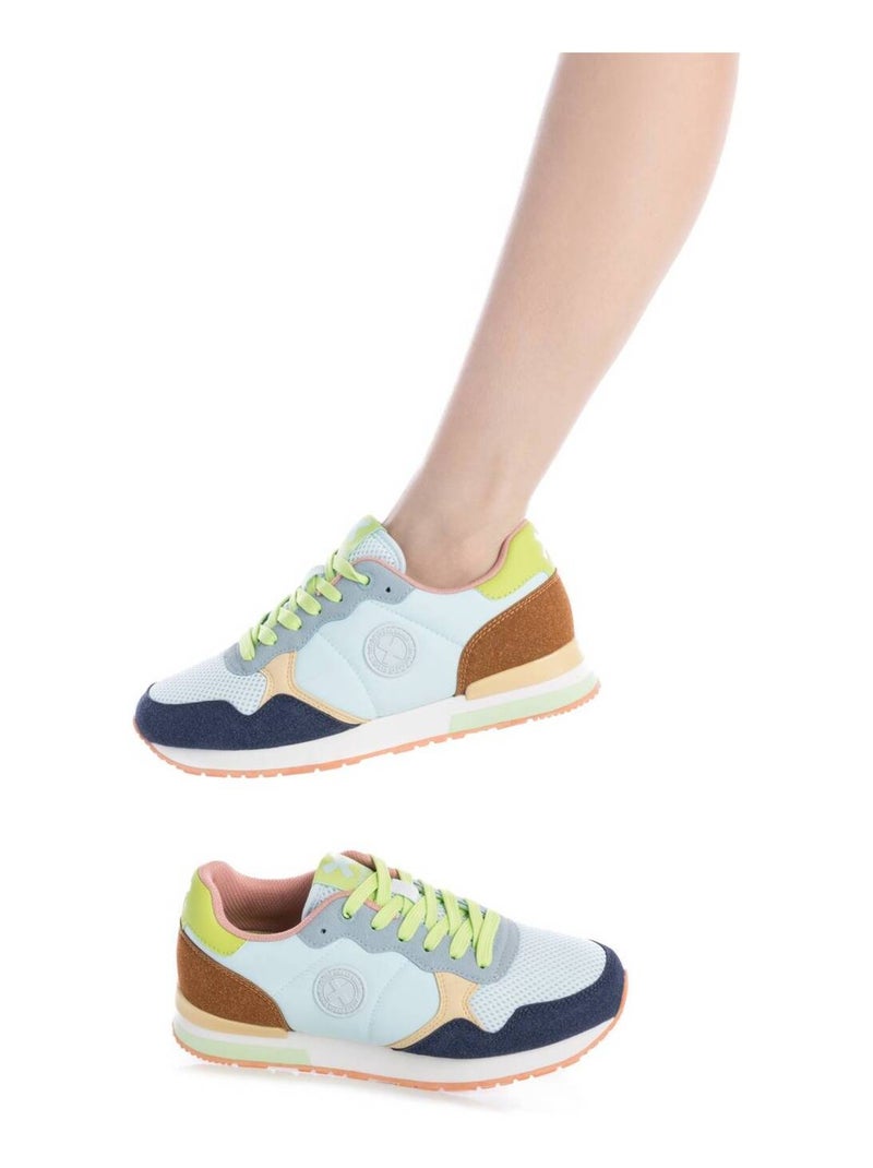Baskets sport femme à lacets Bleu ciel - Kiabi