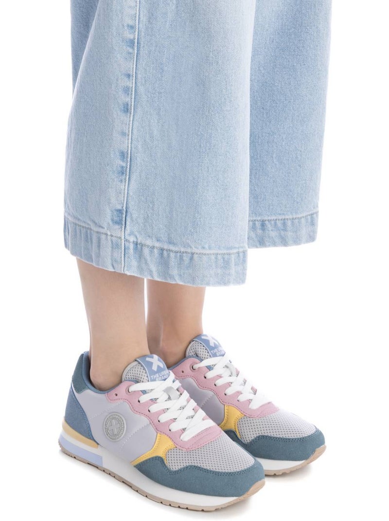 Baskets sport femme à lacets Bleu denim - Kiabi