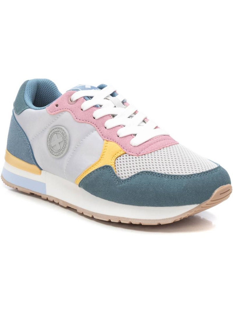 Baskets sport femme à lacets Bleu denim - Kiabi