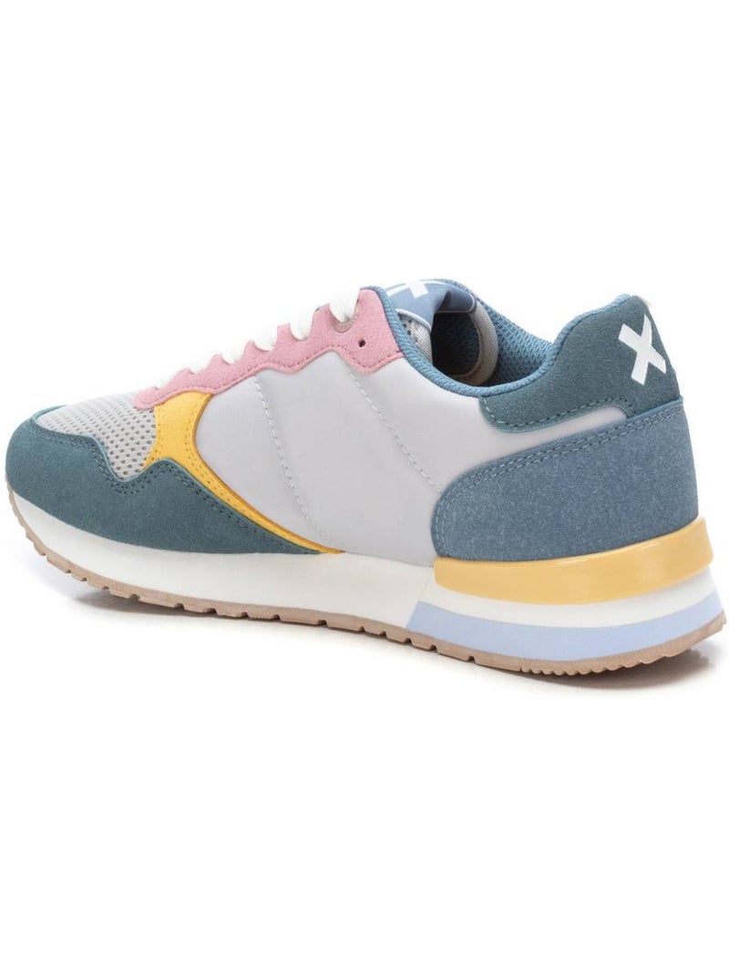 Baskets sport femme à lacets Bleu denim - Kiabi