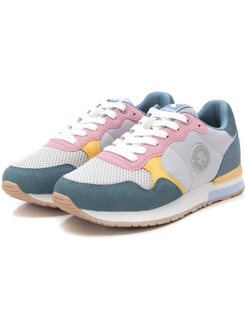 Baskets sport femme à lacets Bleu denim - Kiabi