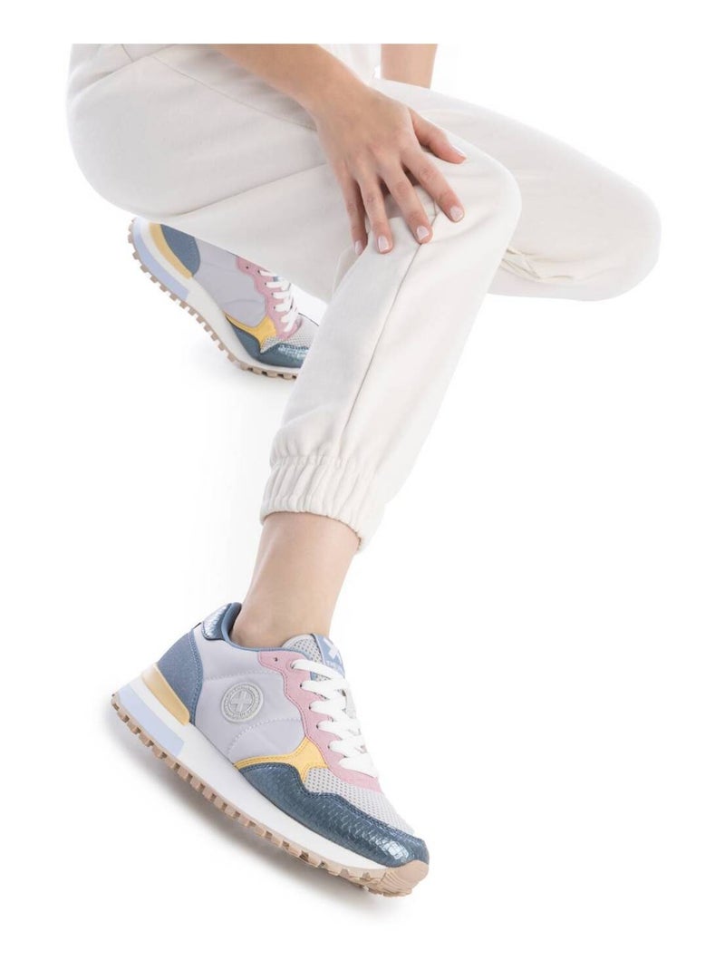 Baskets sport femme à lacets Bleu - Kiabi
