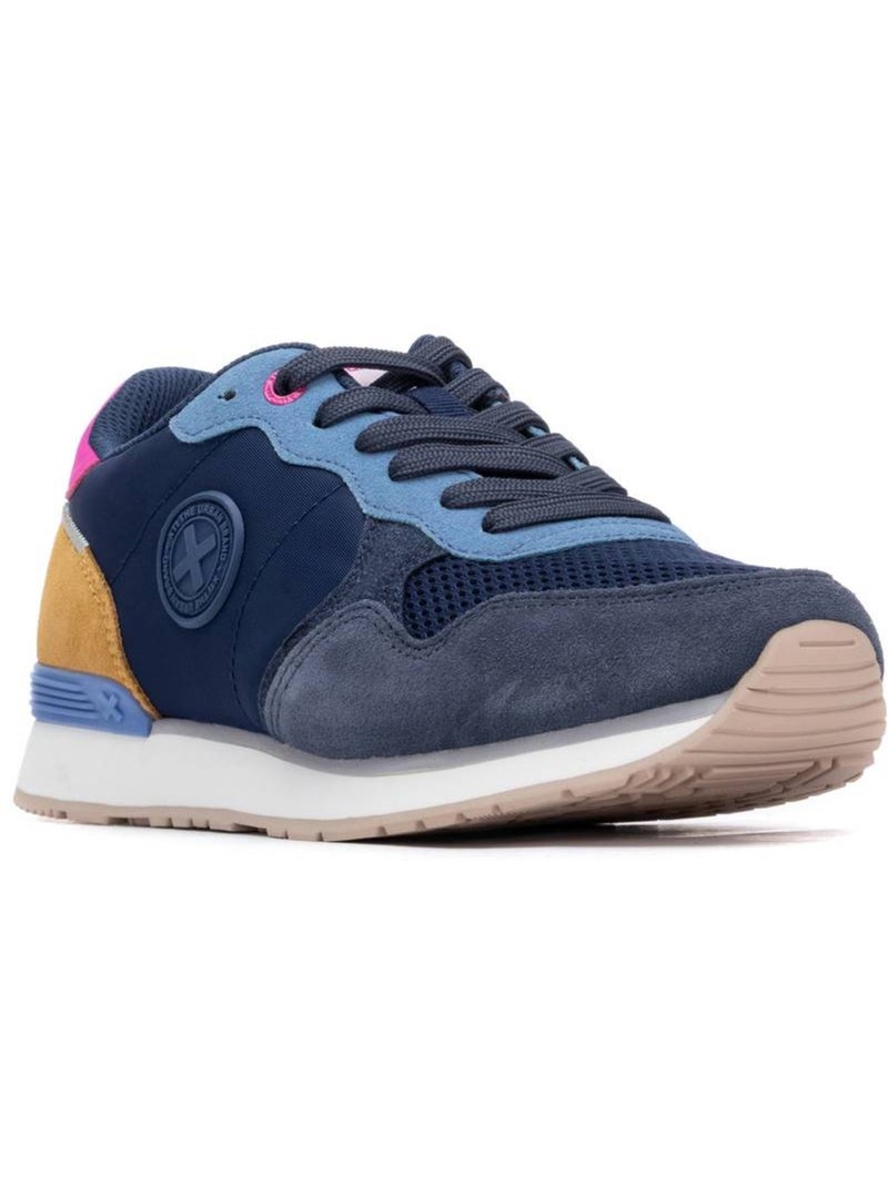 Baskets sport femme à lacets Bleu marine - Kiabi