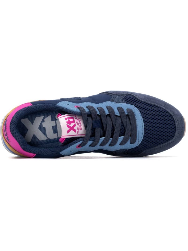 Baskets sport femme à lacets Bleu marine - Kiabi
