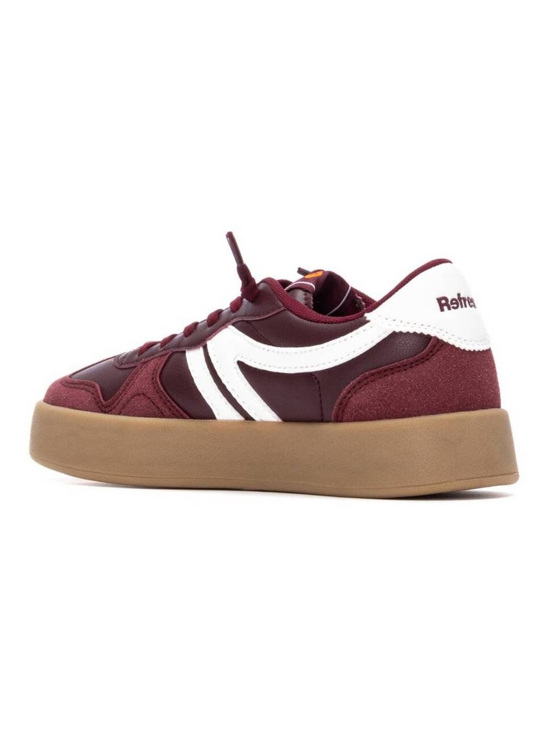 Baskets sport femme à lacets Bordeaux - Kiabi