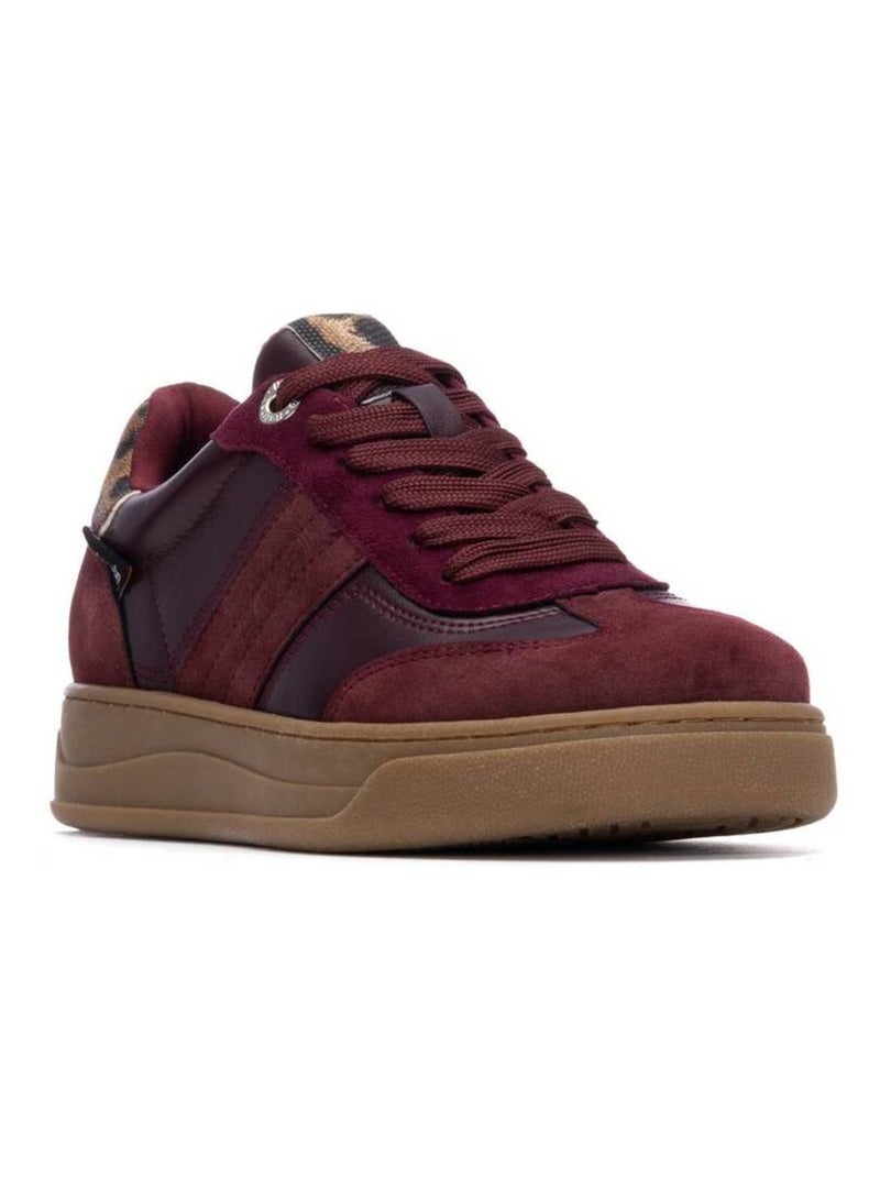 Baskets sport femme à lacets Bordeaux - Kiabi