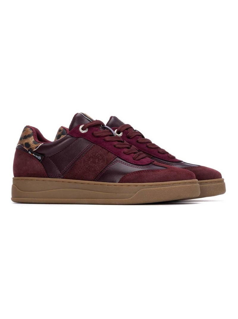 Baskets sport femme à lacets Bordeaux - Kiabi