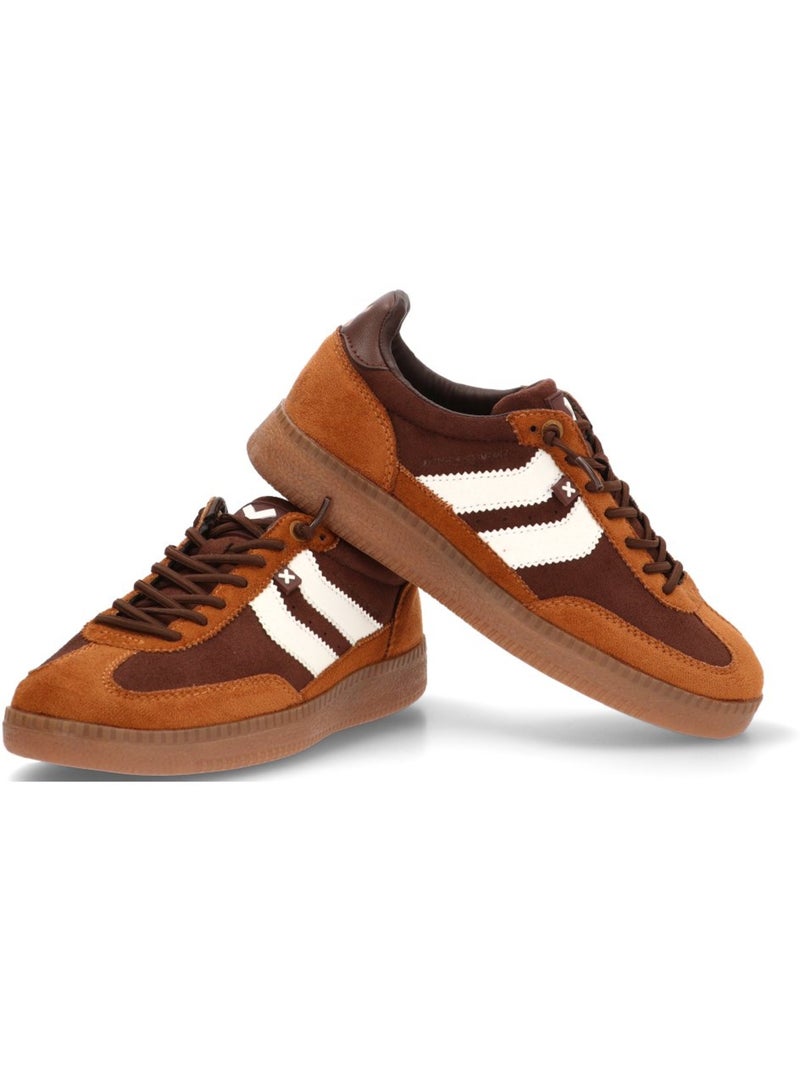 Baskets sport femme à lacets Camel - Kiabi