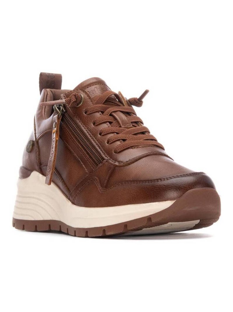 Baskets sport femme à lacets Camel - Kiabi