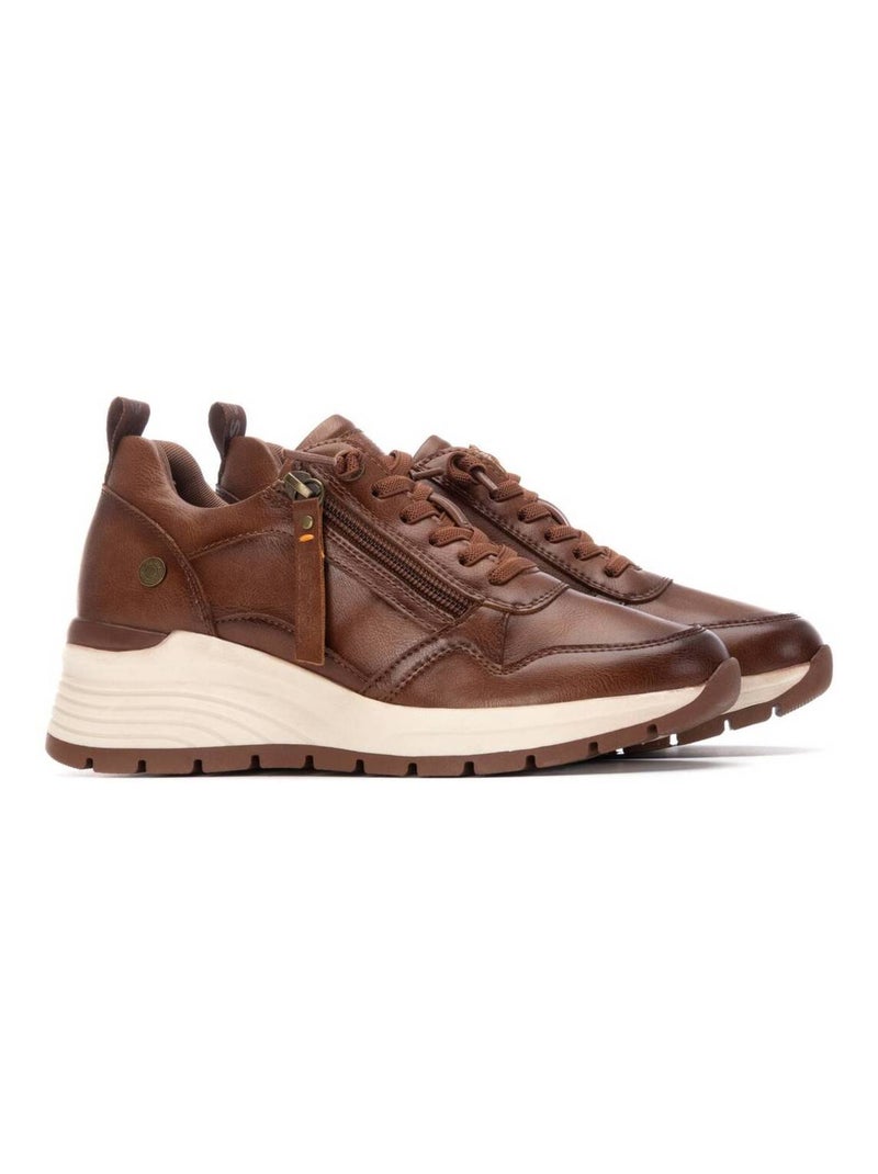 Baskets sport femme à lacets Camel - Kiabi