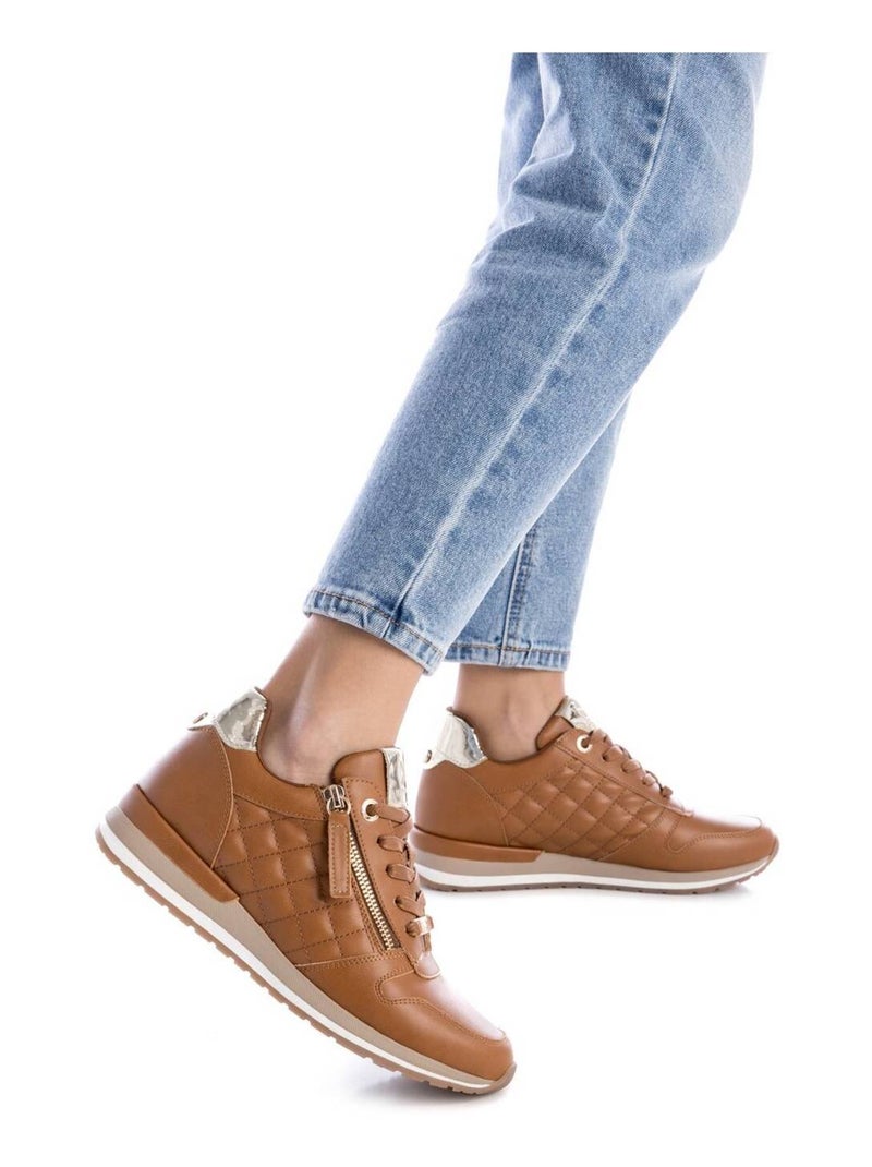 Baskets sport femme à lacets Camel - Kiabi