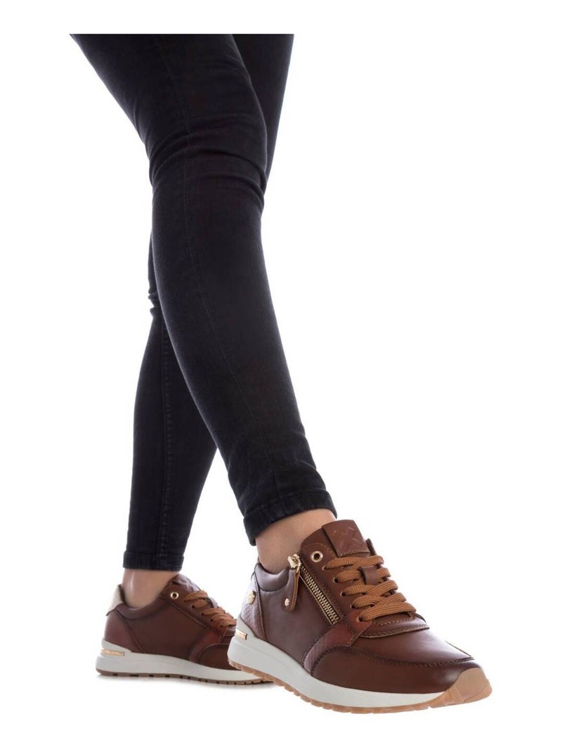 Baskets sport femme à lacets Camel - Kiabi