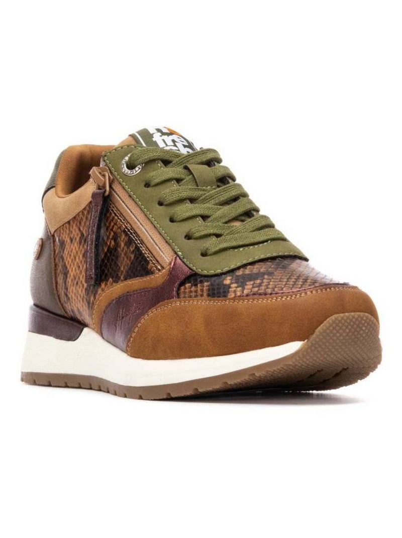 Baskets sport femme à lacets Camel - Kiabi