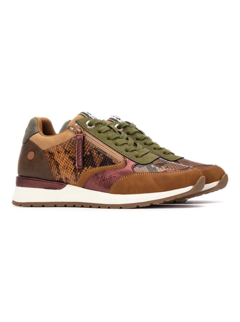 Baskets sport femme à lacets Camel - Kiabi