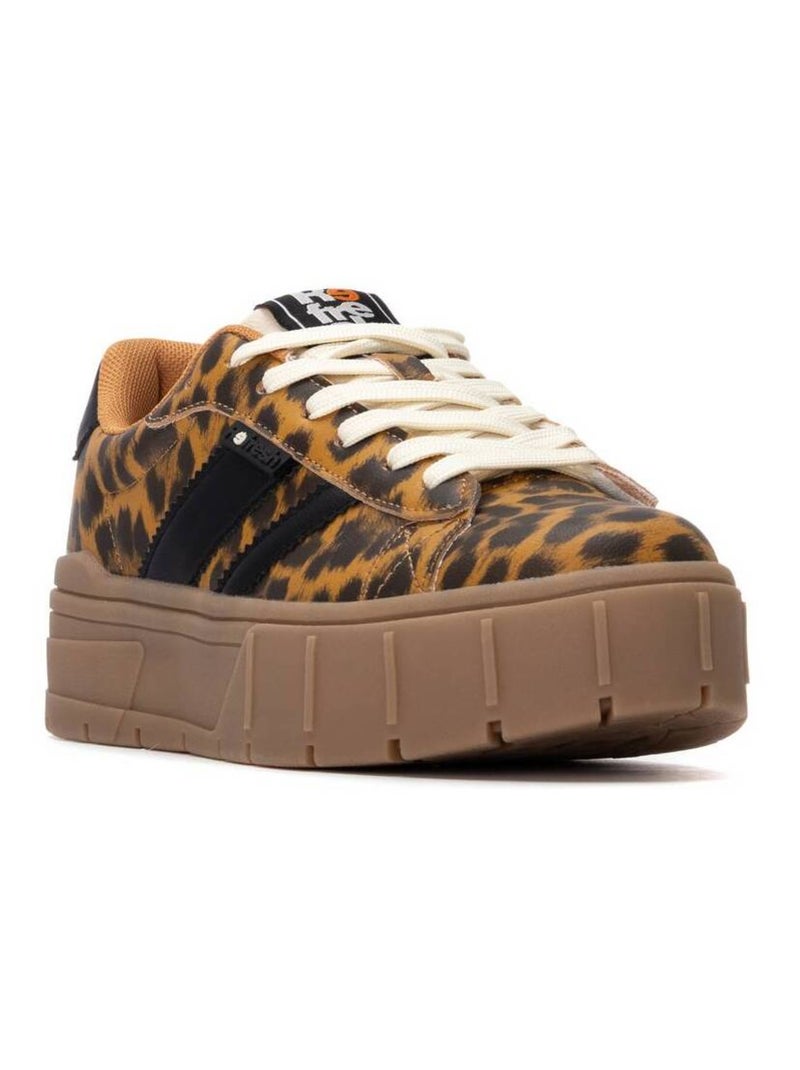 Baskets sport femme à lacets Camel - Kiabi
