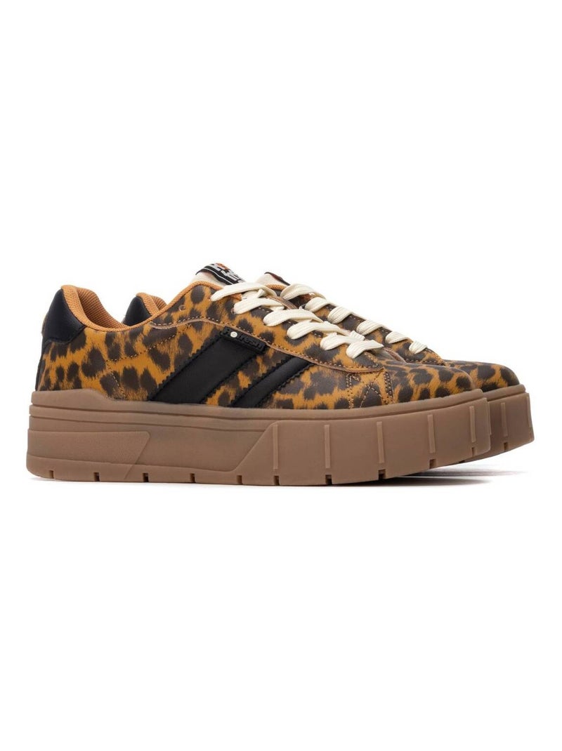 Baskets sport femme à lacets Camel - Kiabi