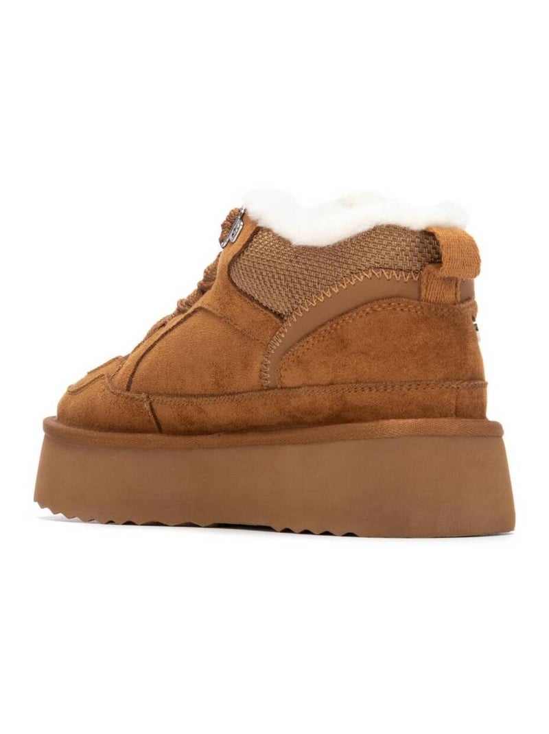 Baskets sport femme à lacets Camel - Kiabi