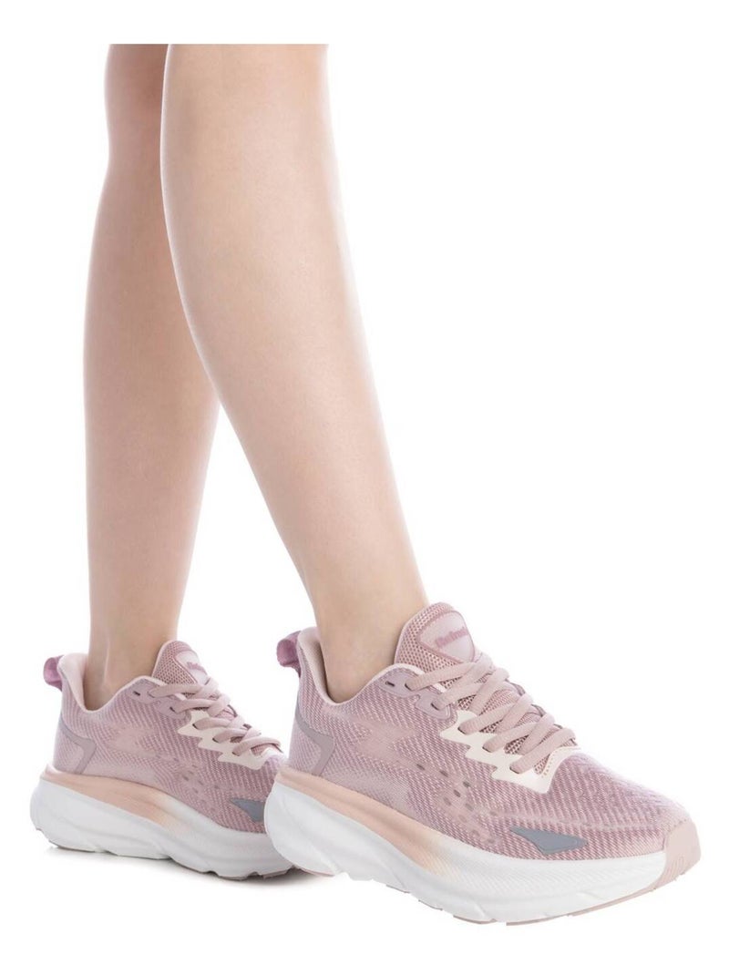 Baskets sport femme à lacets Crème - Kiabi