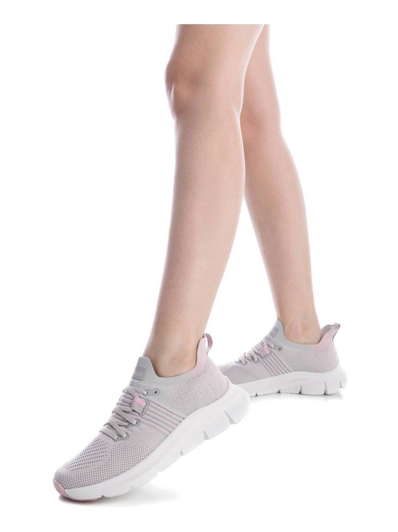 Baskets sport femme à lacets Crème - Kiabi