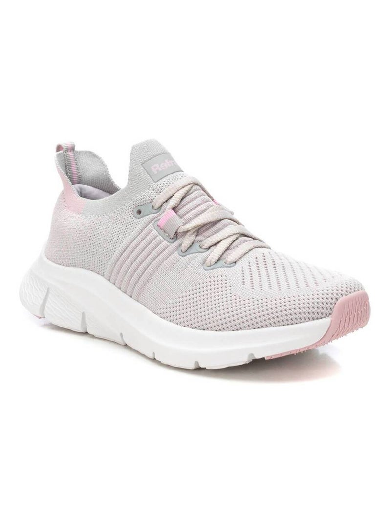 Baskets sport femme à lacets Crème - Kiabi