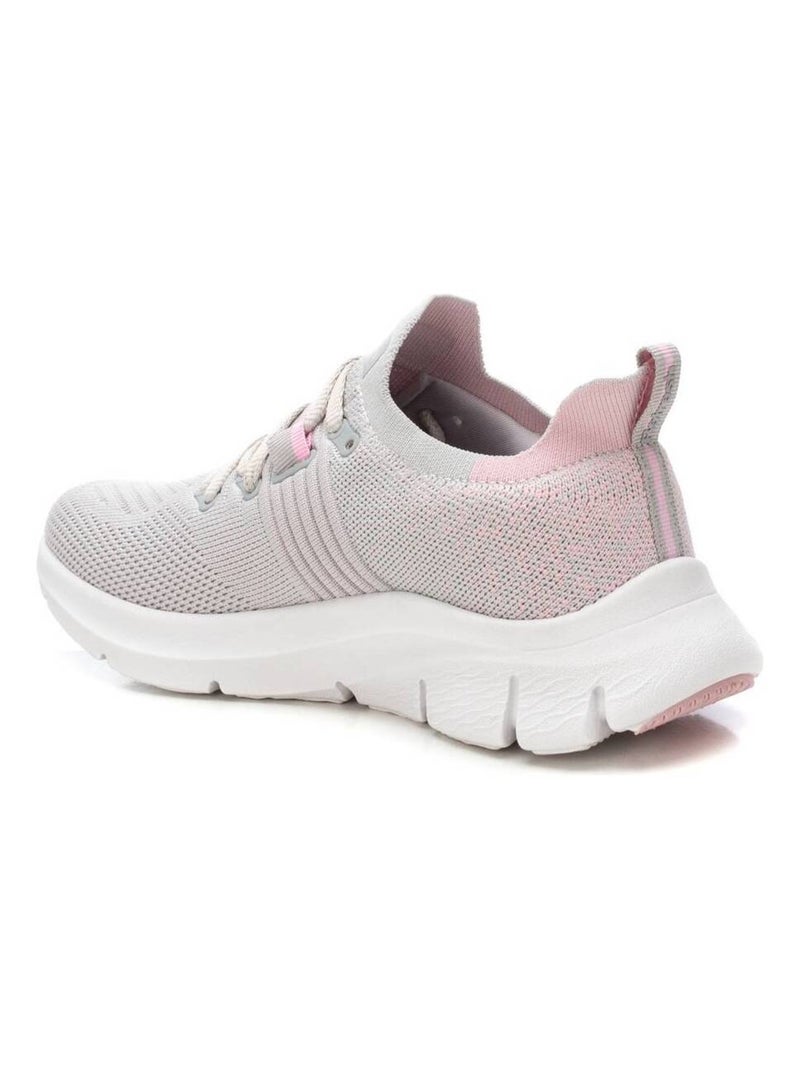 Baskets sport femme à lacets Crème - Kiabi