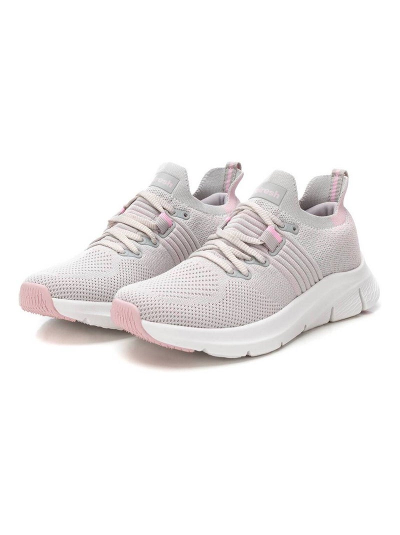 Baskets sport femme à lacets Crème - Kiabi