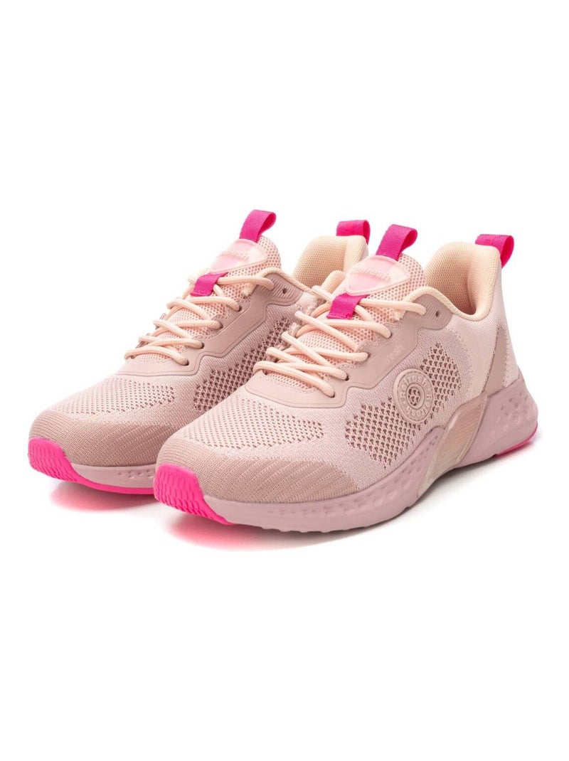 Baskets sport femme à lacets Crème - Kiabi