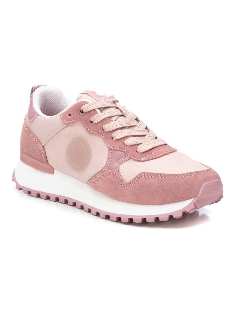Baskets sport femme à lacets Crème - Kiabi
