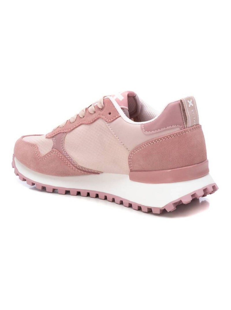Baskets sport femme à lacets Crème - Kiabi