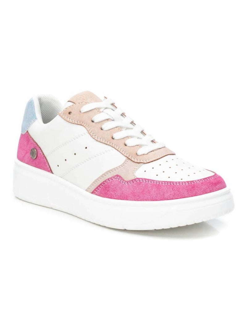 Baskets sport femme à lacets Crème - Kiabi