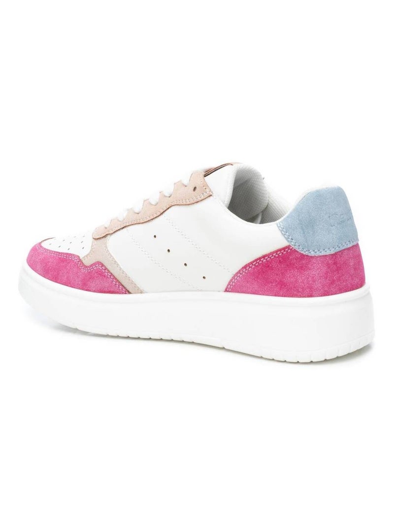 Baskets sport femme à lacets Crème - Kiabi