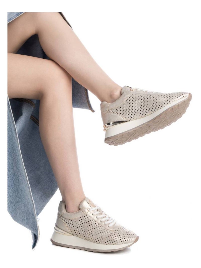 Baskets sport femme à lacets Doré/or - Kiabi