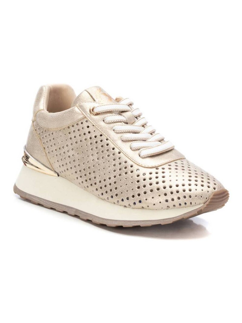 Baskets sport femme à lacets Doré/or - Kiabi
