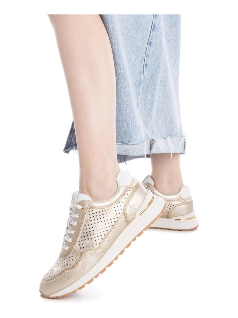 Baskets sport femme à lacets Doré/or - Kiabi