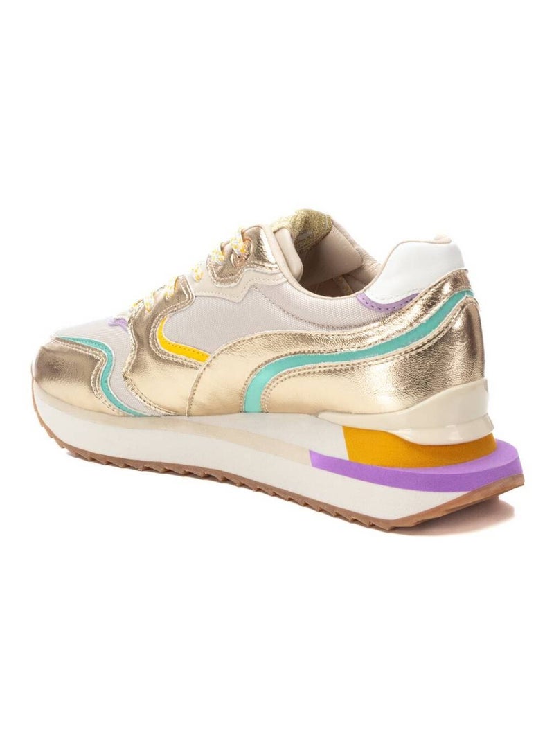 Baskets sport femme à lacets Doré/or - Kiabi