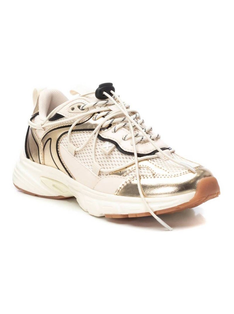 Baskets sport femme à lacets Doré/or - Kiabi