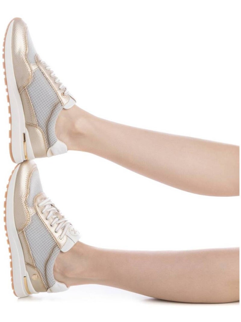 Baskets sport femme à lacets Doré/or - Kiabi