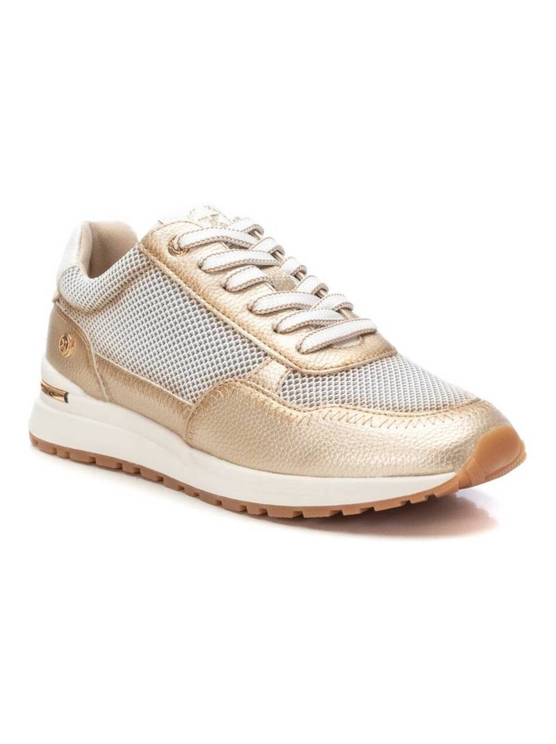 Baskets sport femme à lacets Doré/or - Kiabi