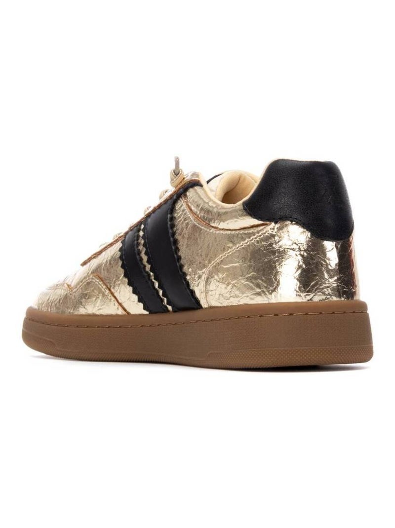 Baskets sport femme à lacets Doré/or - Kiabi