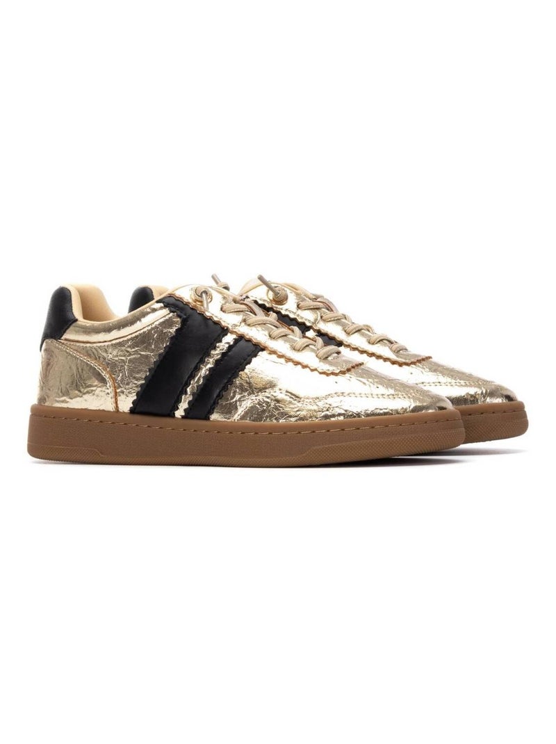 Baskets sport femme à lacets Doré/or - Kiabi