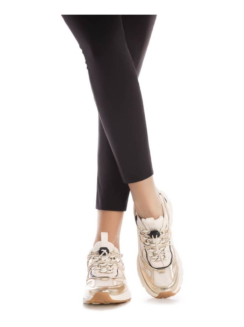 Baskets sport femme à lacets Doré/or - Kiabi