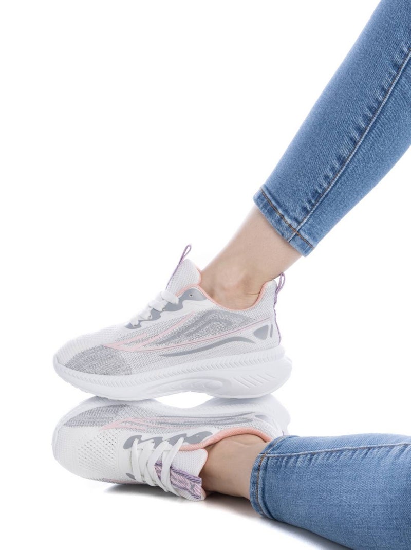 Baskets sport femme à lacets Gris - Kiabi