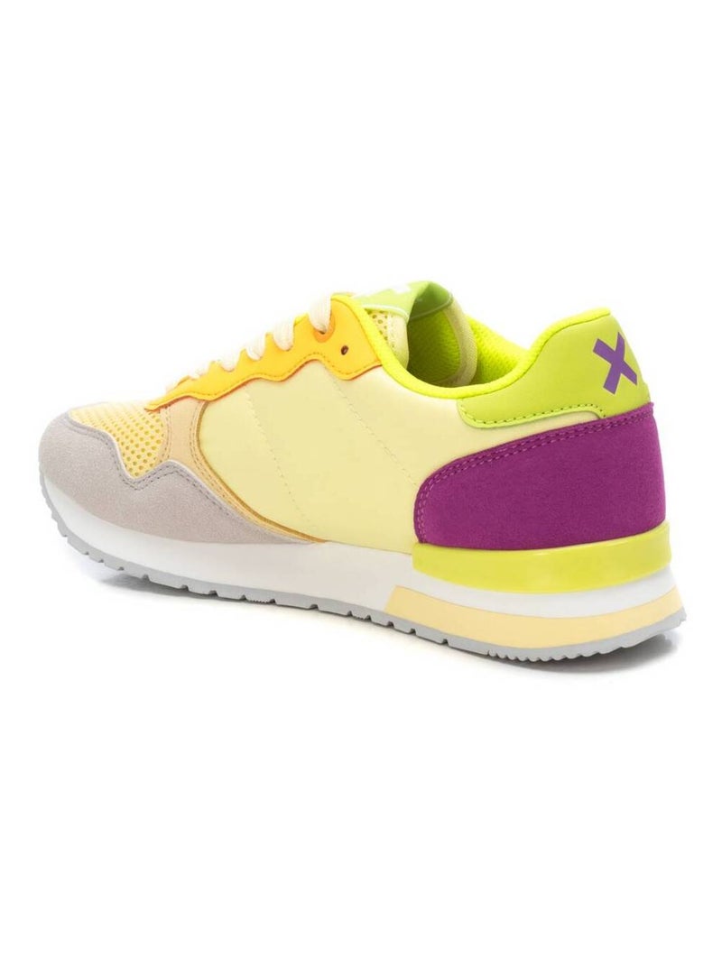Baskets sport femme à lacets Jaune - Kiabi