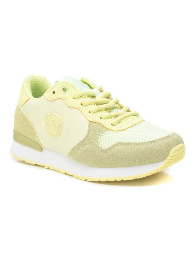 Baskets sport femme à lacets Jaune - Kiabi
