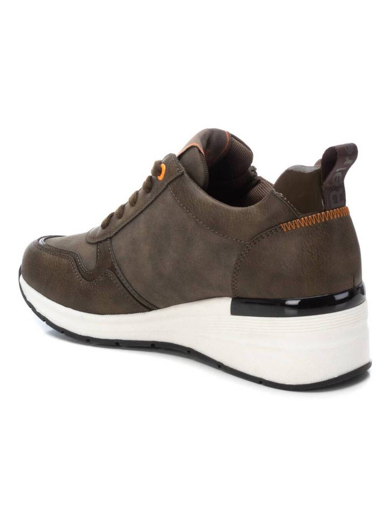Baskets sport femme à lacets Kaki - Kiabi