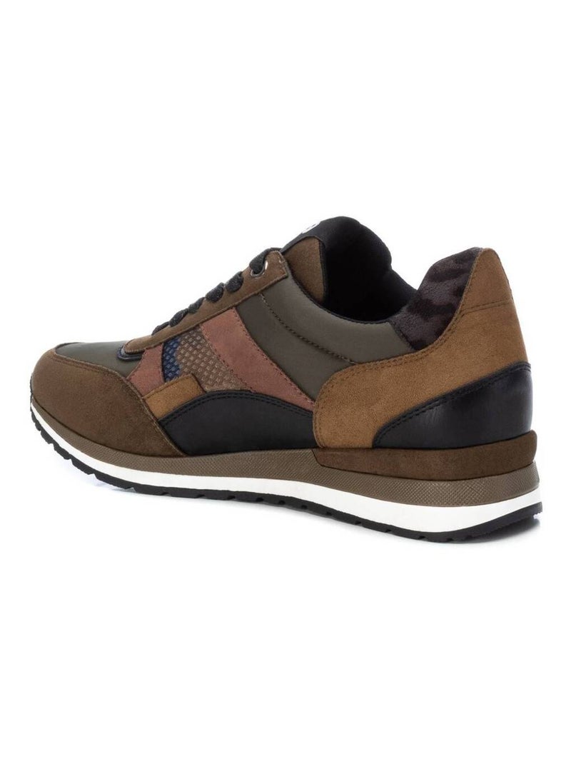 Baskets sport femme à lacets Kaki - Kiabi