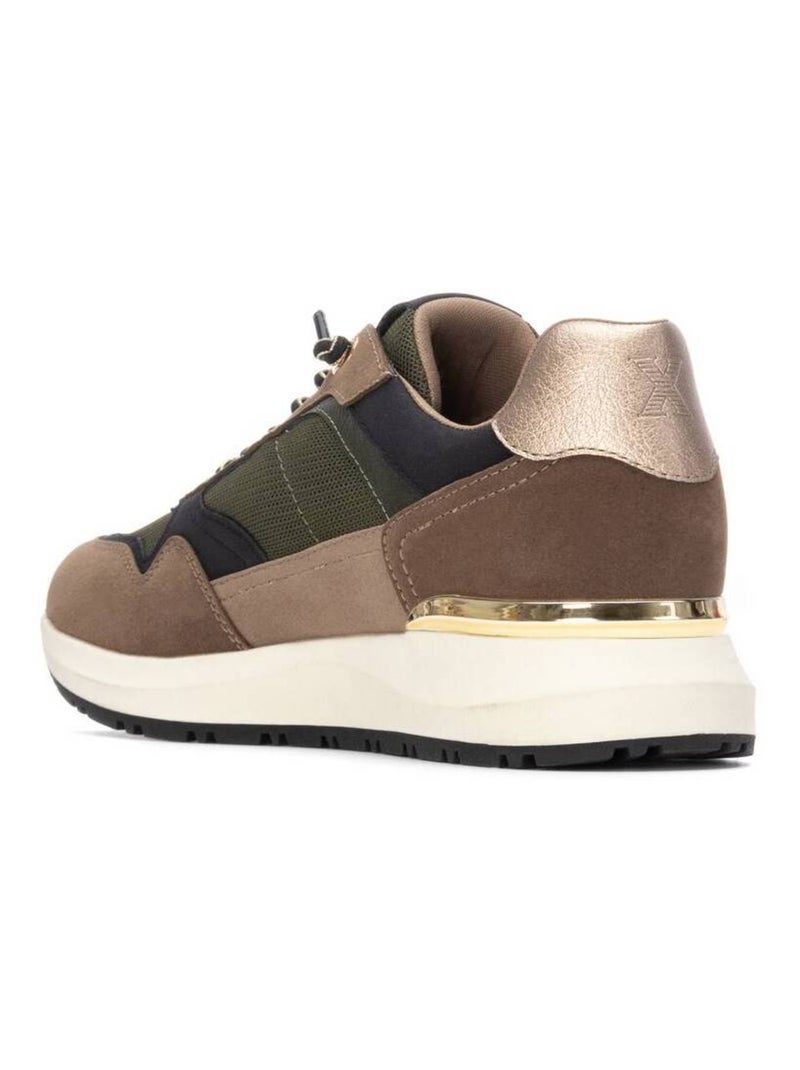 Baskets sport femme à lacets Kaki - Kiabi
