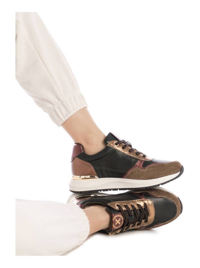 Baskets sport femme à lacets Kaki - Kiabi