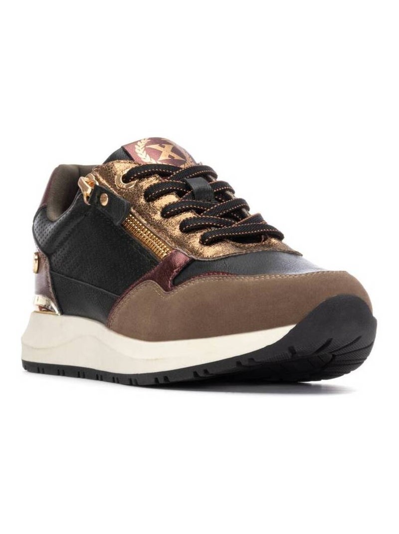 Baskets sport femme à lacets Kaki - Kiabi