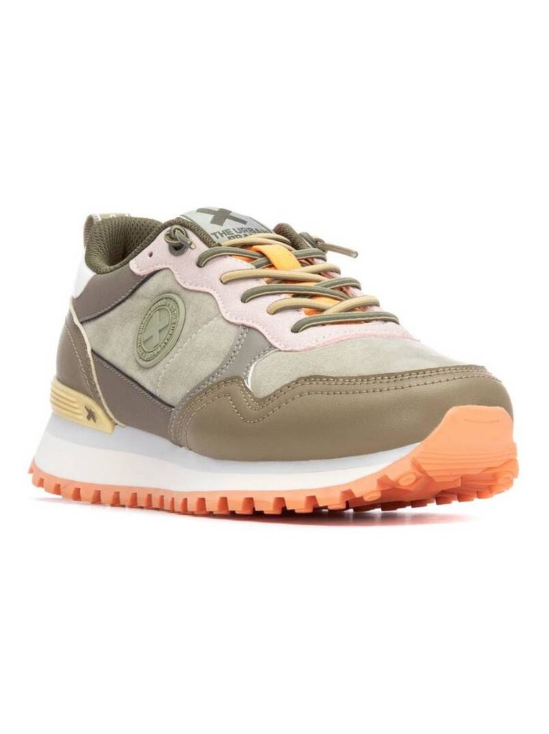 Baskets sport femme à lacets Kaki - Kiabi
